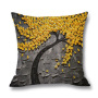 Ins Nordic Wind Oil Painting Tree Printed Flax Square Pillow Cover Sofa Bed, Patio Furniture Throw Pillow Cases/