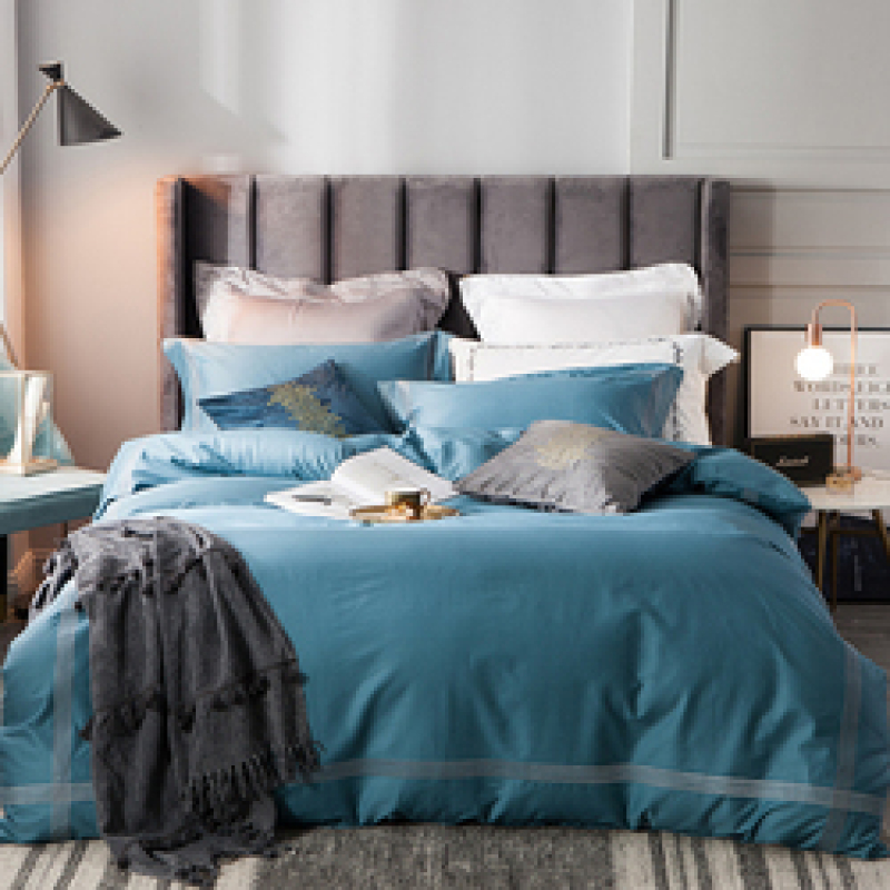 Hot Sale Bedding Set Cotton 100%, Nordic Style The Bedspread Sheet Printed Dyed Bed Sheet Set Bedding Sets/