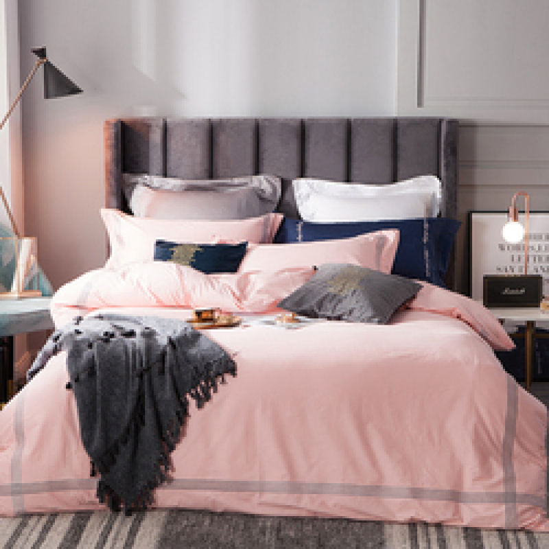 Hot Sale Bedding Set Cotton 100%, Nordic Style The Bedspread Sheet Printed Dyed Bed Sheet Set Bedding Sets/