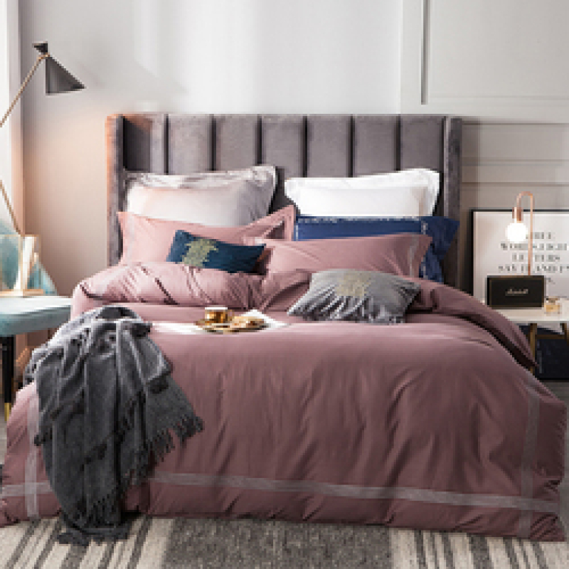 Hot Sale Bedding Set Cotton 100%, Nordic Style The Bedspread Sheet Printed Dyed Bed Sheet Set Bedding Sets/