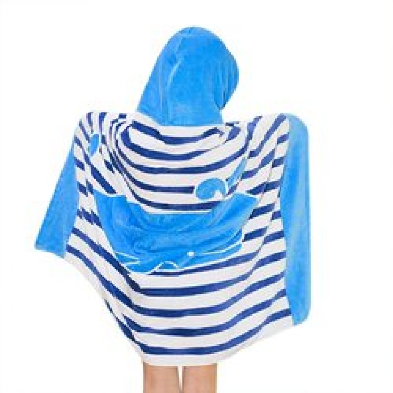 Cartoon Kids Hooded Children Bath Hooded Towel,Swim Towels Quick Drying Bath Towel#