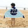 Cartoon Kids Hooded Children Bath Hooded Towel,Swim Towels Quick Drying Bath Towel#