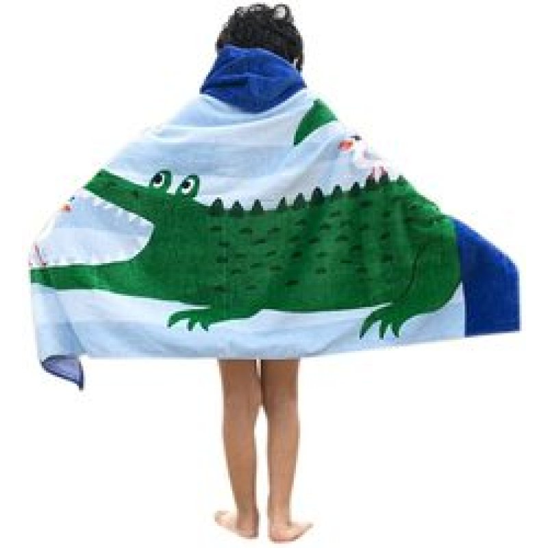 Cartoon Kids Hooded Children Bath Hooded Towel,Swim Towels Quick Drying Bath Towel#