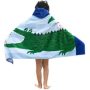 Cartoon Kids Hooded Children Bath Hooded Towel,Swim Towels Quick Drying Bath Towel#