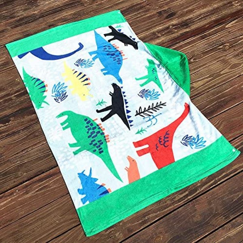 Cartoon Kids Hooded Children Bath Hooded Towel,Swim Towels Quick Drying Bath Towel#