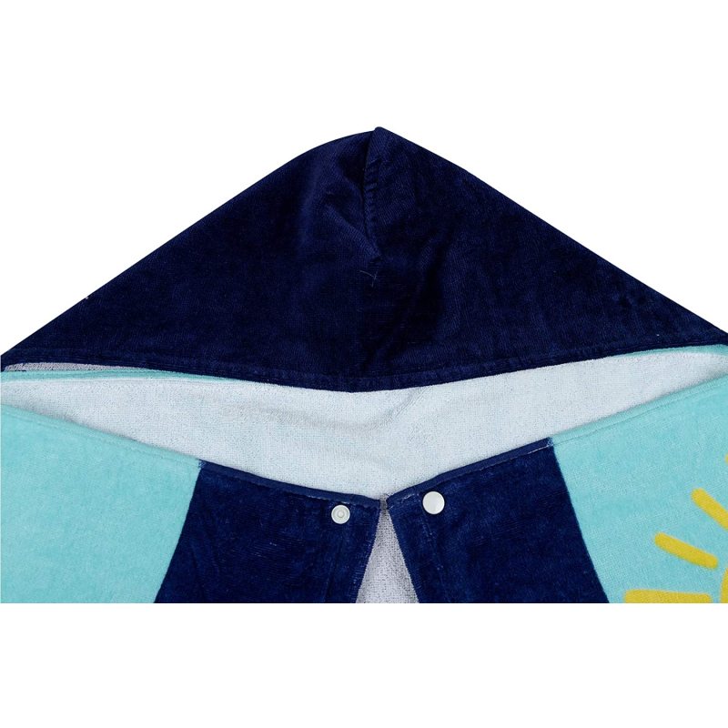 Cartoon Kids Hooded Children Bath Hooded Towel,Swim Towels Quick Drying Bath Towel#