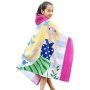 Cartoon Kids Hooded Children Bath Hooded Towel,Swim Towels Quick Drying Bath Towel#