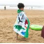 Cartoon Kids Hooded Children Bath Hooded Towel,Swim Towels Quick Drying Bath Towel#