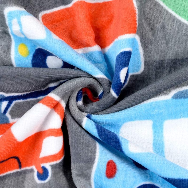 Cartoon Kids Hooded Children Bath Hooded Towel,Swim Towels Quick Drying Bath Towel#