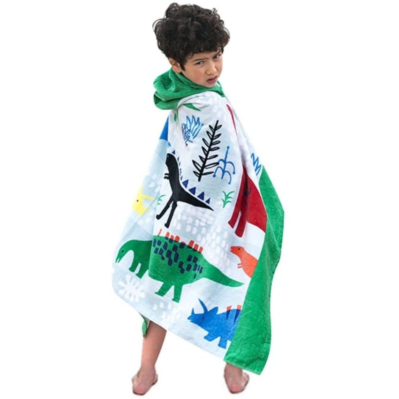 Cartoon Kids Hooded Children Bath Hooded Towel,Swim Towels Quick Drying Bath Towel#