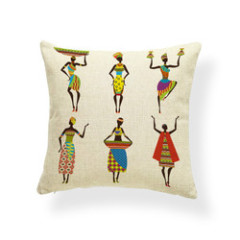 Wholesale African Art Elephant Digital Print Throw Waist  Cushion Cover, Ethnic Totem Sofa Office Seat Room Cushion Cover/