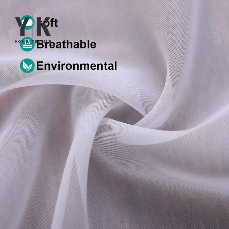 Polyester tulle decorative fli french door curtains for glass doors