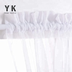 Polyester tulle decorative fli french door curtains for glass doors