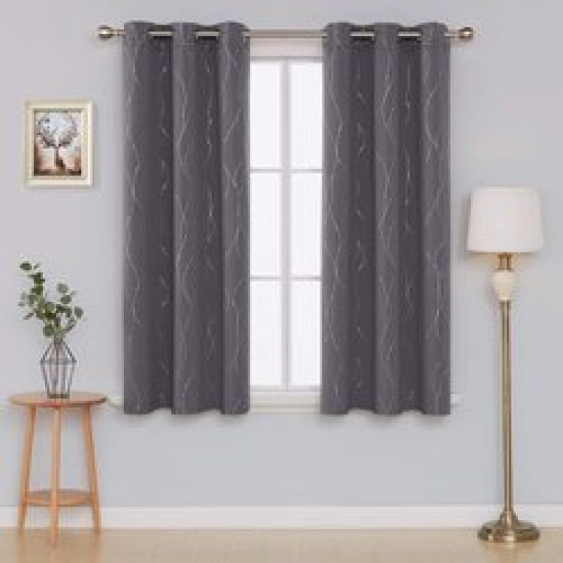2021 New Style Curtains Luxury Modern Blackout Curtains for Living Room Simple Pattern Window Curtains for Bedroom/