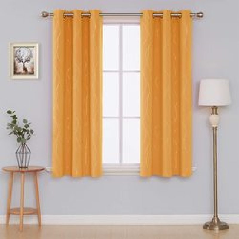 2021 New Style Curtains Luxury Modern Blackout Curtains for Living Room Simple Pattern Window Curtains for Bedroom/