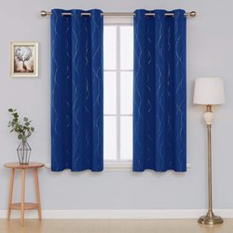 2021 New Style Curtains Luxury Modern Blackout Curtains for Living Room Simple Pattern Window Curtains for Bedroom/