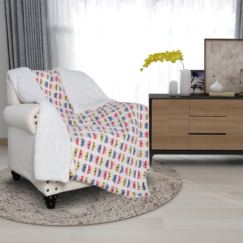 도매 고급 가중 플란넬 플리스 담요, 아기용 매우 부드럽고 따뜻한 셰르파 플리스 담요/