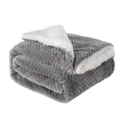 Wholesale Luxury Weighted Flannel Fleece Blanket, Super Soft Warm Sherpa Fleece Blanket for Baby/