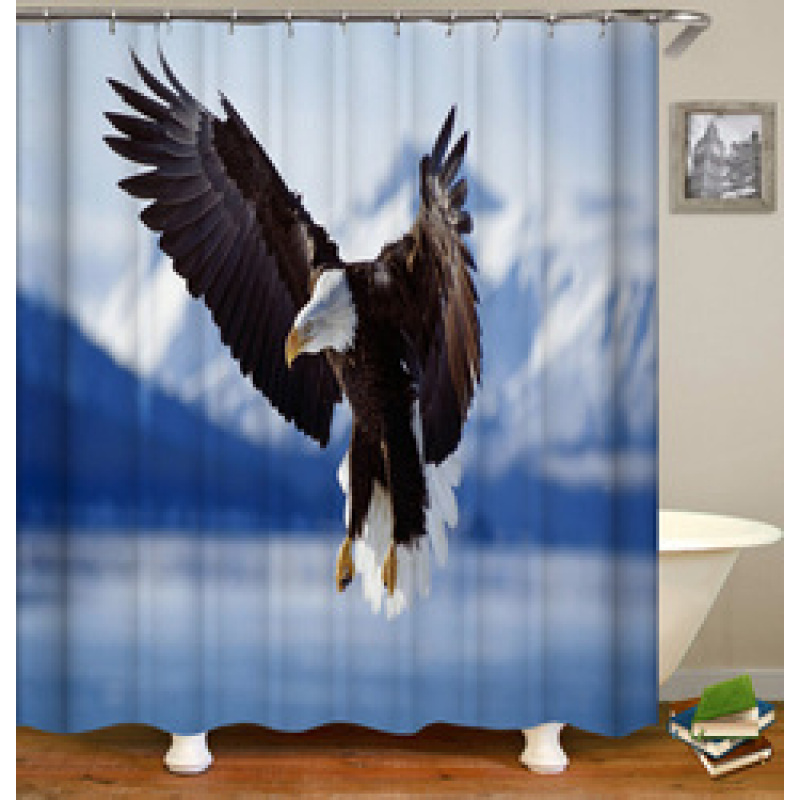 Drop Shipping Fashion Bathroom Polyester Shower Curtains Latest Printing Waterproof Shower Curtains/