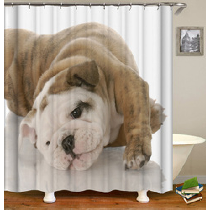 Drop Shipping Fashion Bathroom Polyester Shower Curtains Latest Printing Waterproof Shower Curtains/