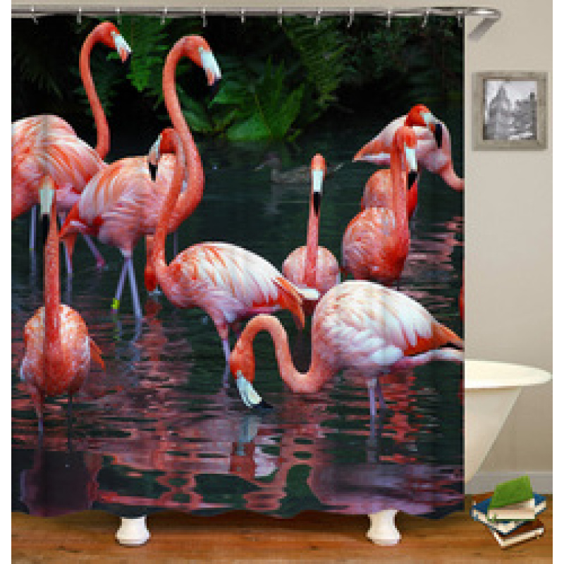 Drop Shipping Fashion Bathroom Polyester Shower Curtains Latest Printing Waterproof Shower Curtains/