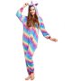 Cross border flannel cartoon animal one-piece pajamas for adults, men, women and children cute home clothes play clothes/