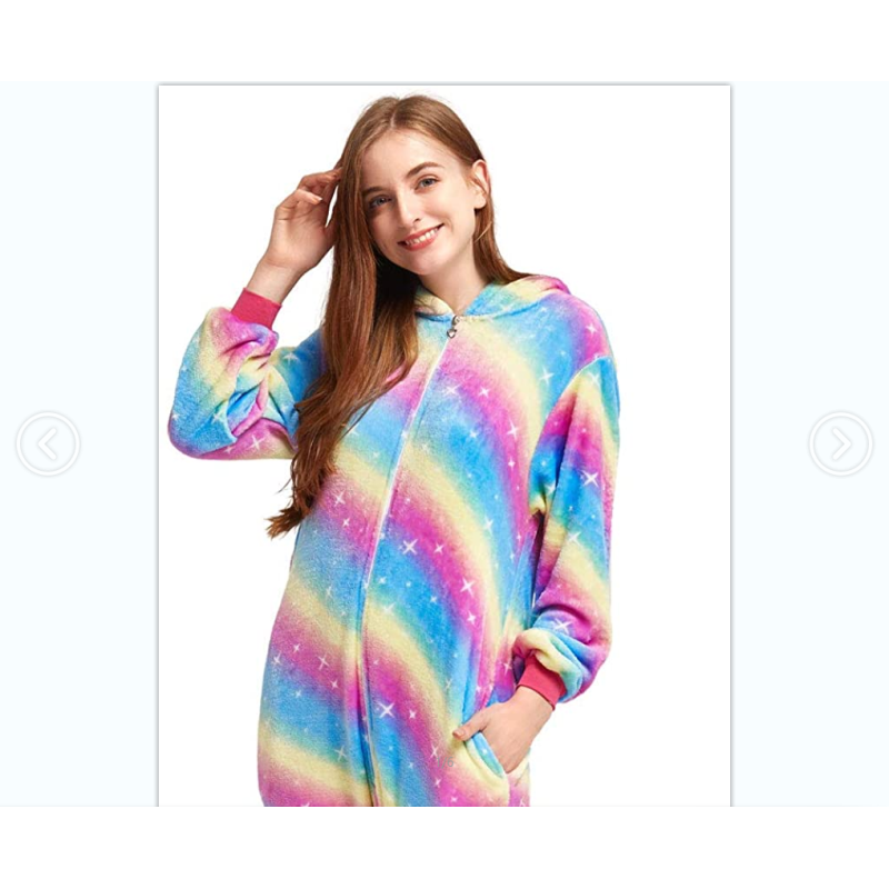 Cross border flannel cartoon animal one-piece pajamas for adults, men, women and children cute home clothes play clothes/