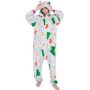 Cross border flannel cartoon animal one-piece pajamas for adults, men, women and children cute home clothes play clothes/