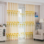 New Simple Embroidery Curtain, Sunflower Jacquard Living Room Bedroom Curtain /