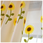 New Simple Embroidery Curtain, Sunflower Jacquard Living Room Bedroom Curtain /