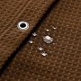 Brown Waffle Weave Hotel Luxury Spa Bathroom 72x72 Inches Polyester Shower Curtain, 230gsm Heavy Duty Fabric Shower Curtain/