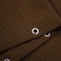 Brown Waffle Weave Hotel Luxury Spa Bathroom 72x72 Inches Polyester Shower Curtain, 230gsm Heavy Duty Fabric Shower Curtain/