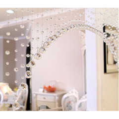 Glass Beads Door String Tassel Porch Partition Indoor String Curtain for Home Decoration Luxury Wedding backdrop Decoration