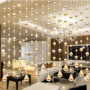 Glass Beads Door String Tassel Porch Partition Indoor String Curtain for Home Decoration Luxury Wedding backdrop Decoration