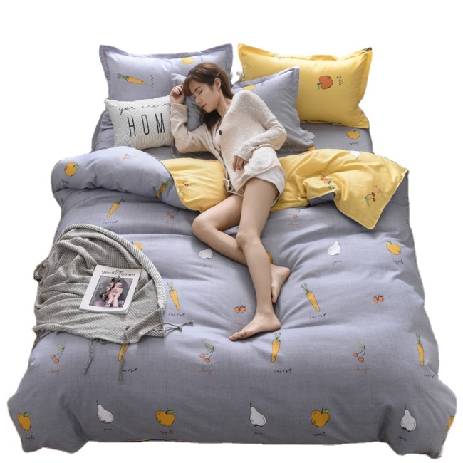 Home Textile Duvet Cover Pillow Case Bed Sheet,  Boy Kid Teen Girl Bedding Linens Set King Queen Twin/