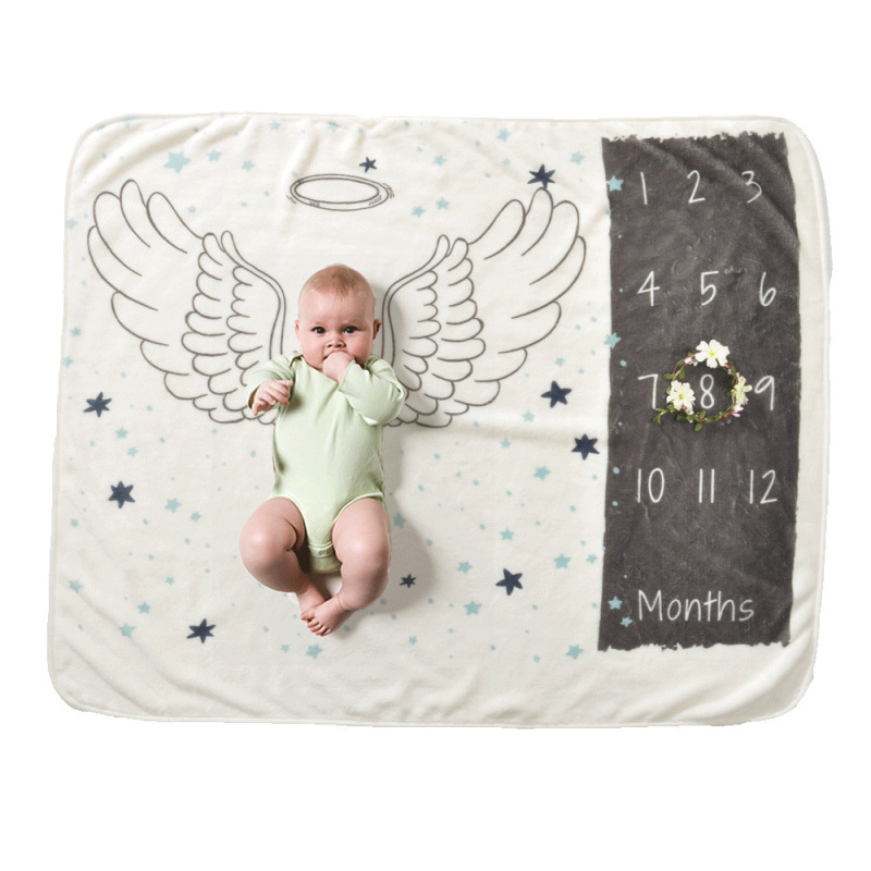 Cactus Baby Blanket,Baby Milestone Blanket#