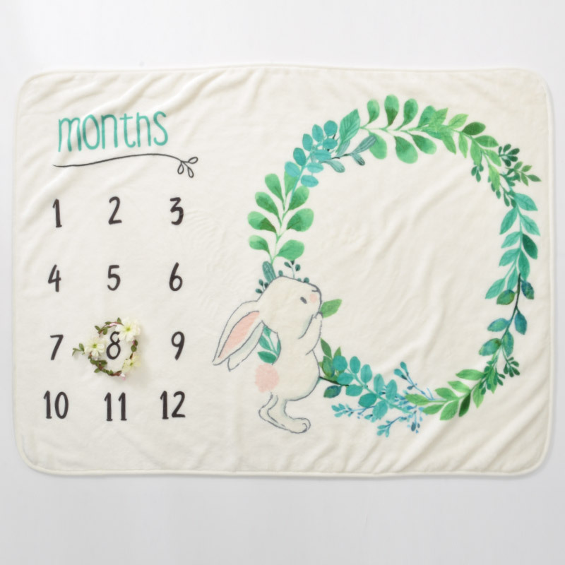 Cactus Baby Blanket,Baby Milestone Blanket#