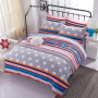 Yellow Stripe Bed Set Queen,Bed Room Furniture Bedroom Set Hotel#