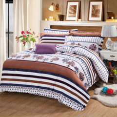 Yellow Stripe Bed Set Queen,Bed Room Furniture Bedroom Set Hotel#