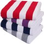 Luxury large package striped beach towel, soft fast drying swimming towel is highly absorbent, light weight/