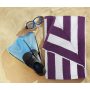 Luxury large package striped beach towel, soft fast drying swimming towel is highly absorbent, light weight/