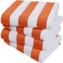 Luxury large package striped beach towel, soft fast drying swimming towel is highly absorbent, light weight/