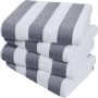 Luxury large package striped beach towel, soft fast drying swimming towel is highly absorbent, light weight/