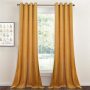 Home Goods 260GSM 52*84inches Hotel Quality Living Room Bedroom Grommet Velvet Curtain, 100% Polyester Window Curtain/