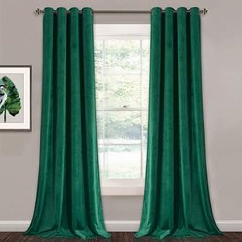 Home Goods 260GSM 52*84inches Hotel Quality Living Room Bedroom Grommet Velvet Curtain, 100% Polyester Window Curtain/
