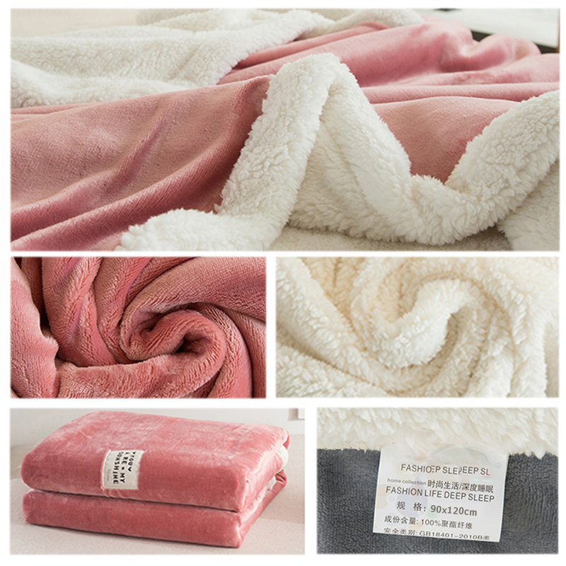 Warm Flannel Blankets Thick Fleece Sofa Blanket Winter Sheet Bedspread Blankets Cover On Sofa Bed For All Season Mechanical Was/