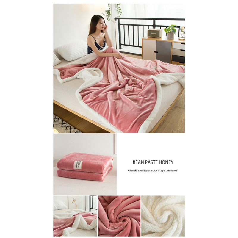 Warm Flannel Blankets Thick Fleece Sofa Blanket Winter Sheet Bedspread Blankets Cover On Sofa Bed For All Season Mechanical Was/