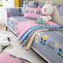 Nordic printing four seasons universal sofa cushion simple modern non-slip thick sofa cover towel cover Sofa Slipcovers