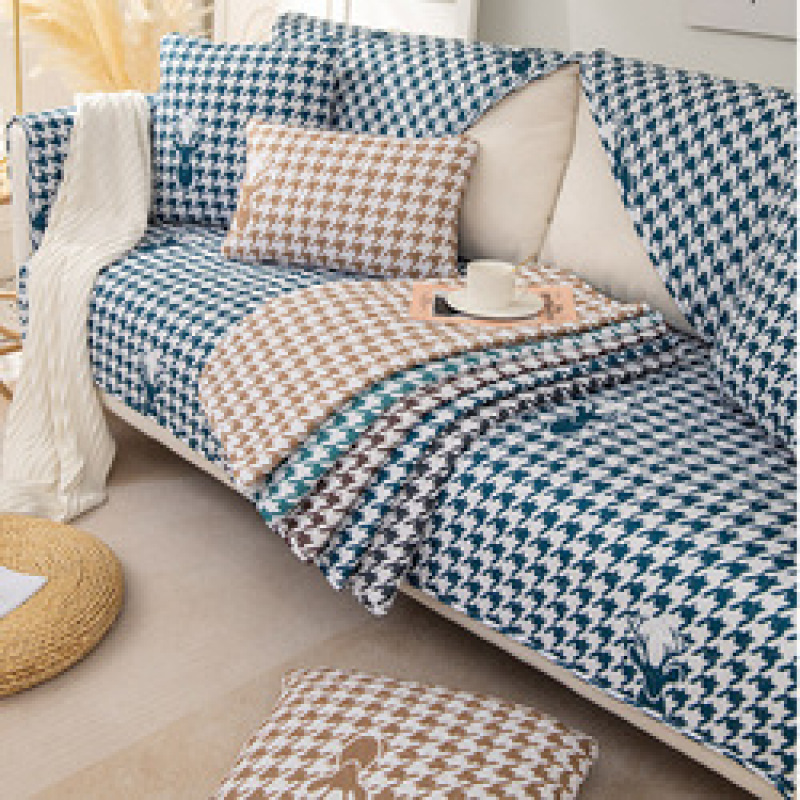 Nordic printing four seasons universal sofa cushion simple modern non-slip thick sofa cover towel cover Sofa Slipcovers