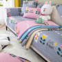 Nordic printing four seasons universal sofa cushion simple modern non-slip thick sofa cover towel cover Sofa Slipcovers